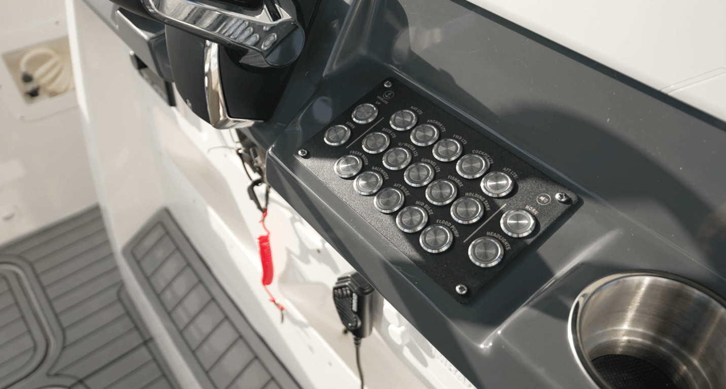 Seawell 290CC tactile buttons