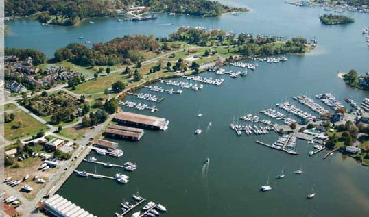 Solomons, Maryland - Calvert Marina has slips in both Back and Mill Creeks