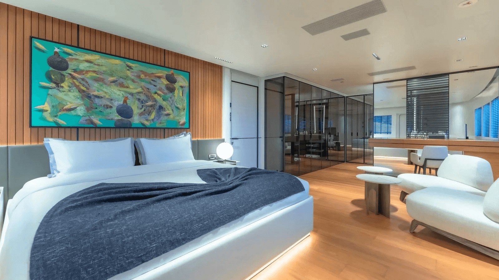 SpaceCat's modern, polished interiors are by Pulina Exclusive Interiors.