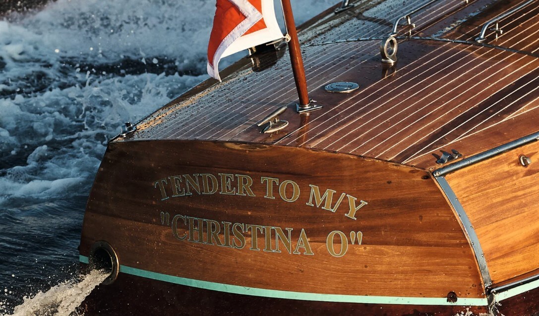 Tenders to charter yacht Christina O