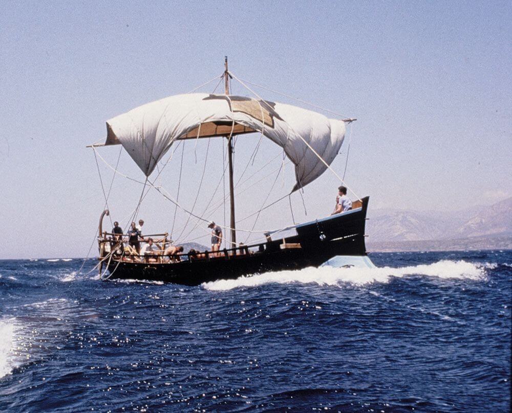 Writer Tim Severin’s Odyssey boat, Argo