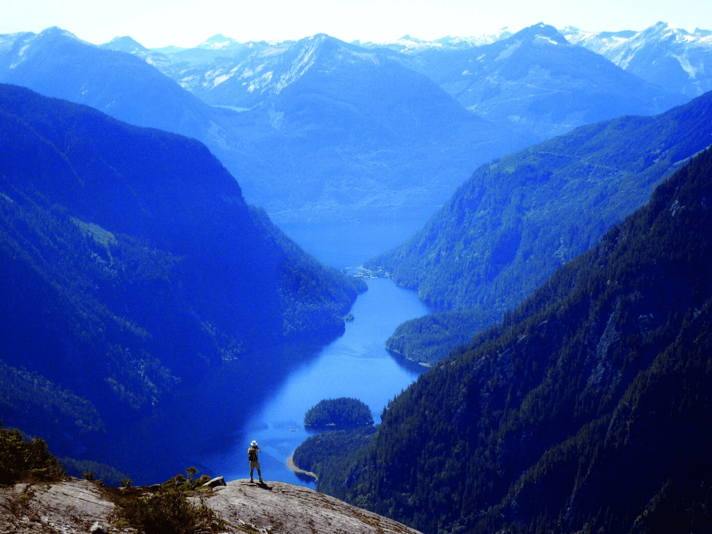 The trail at the head of Princess Louisa Inlet and beyond the waterfall leads to one of the most spectacular vistas around