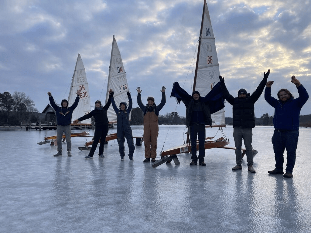 Triumphant ice boaters get their once-in-seven-years chance to sail the frozen surface