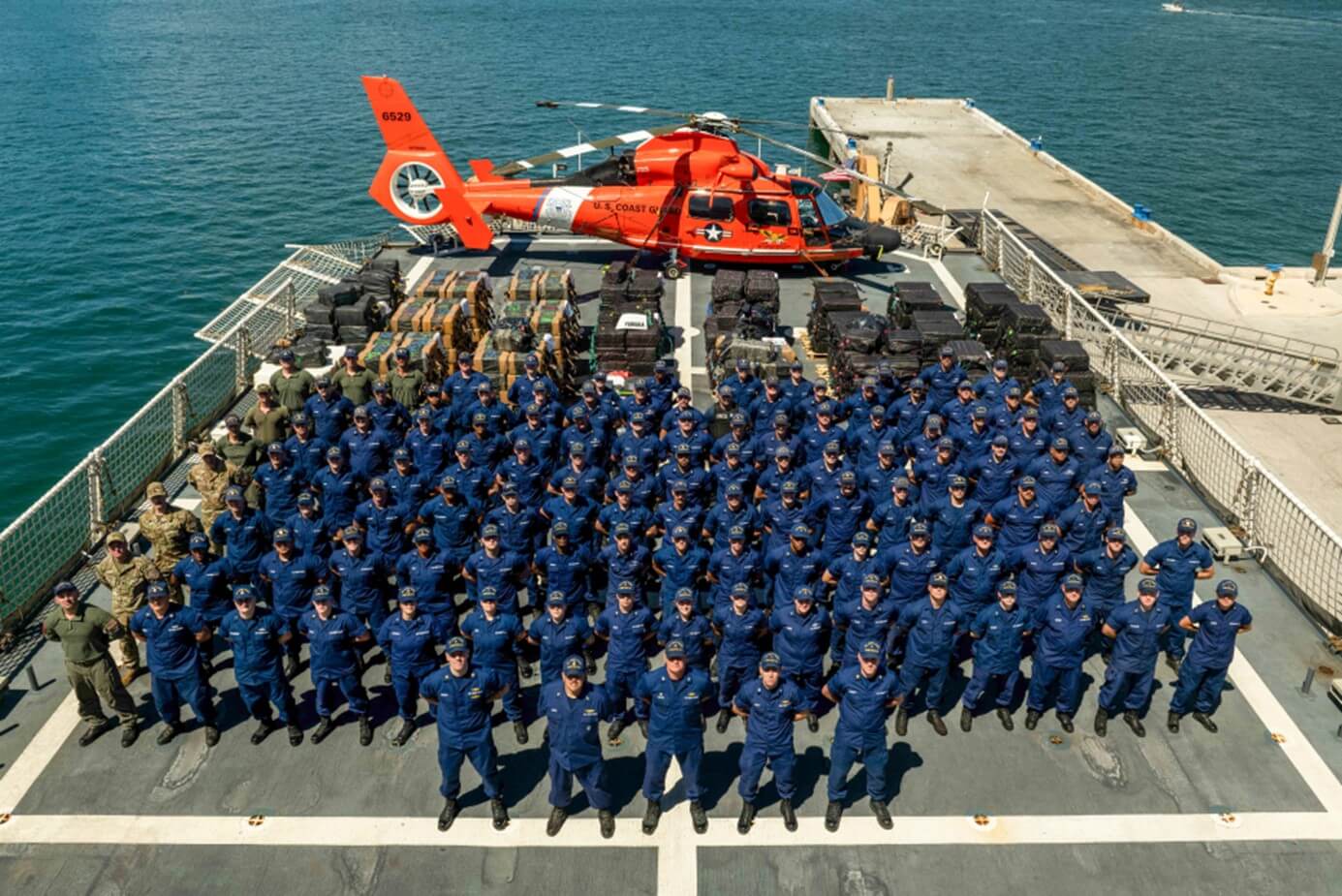 USCG and helicopter