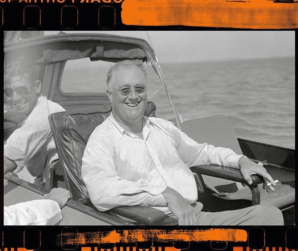 President Roosevelt during a fishing trip