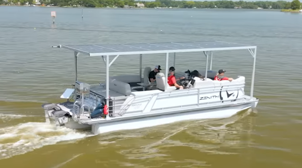 Vision is also noted for their 1,050 mile pontoon boat voyage powered by electric outboards from Norfolk, VA to Miami, FL, proving the potential of e-power for extended cruising.