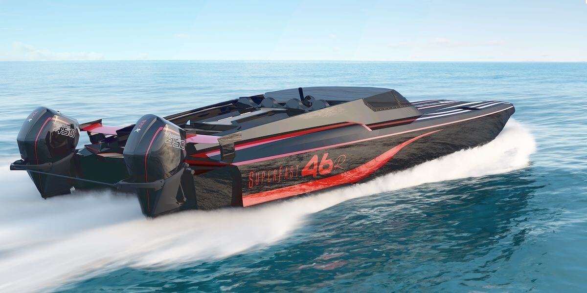 VisionF Superfast 46 on the water