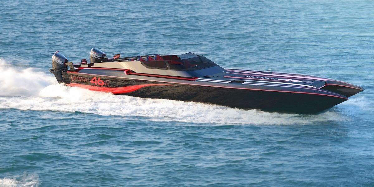 VisionF Superfast 46 on the water