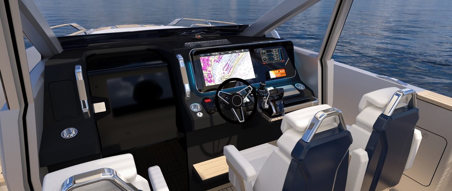 Windy Boats SR38 cockpit