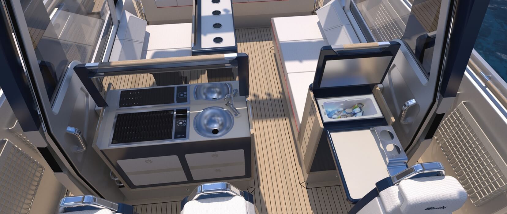 Windy Boats SR38 galley