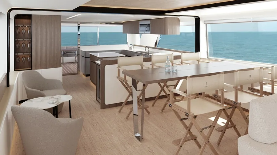 CGI of CLB80 dining table