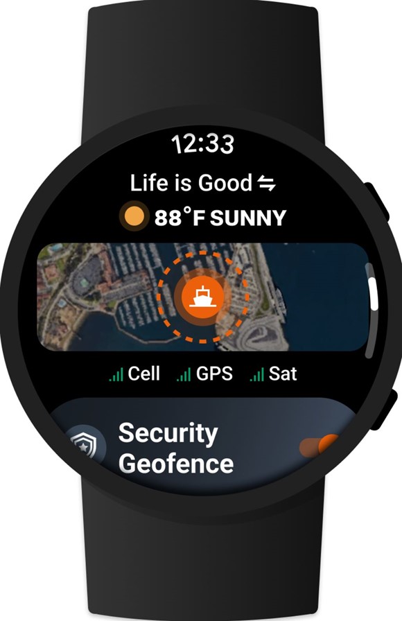 Yamaha and Siren Marine App smartwatch