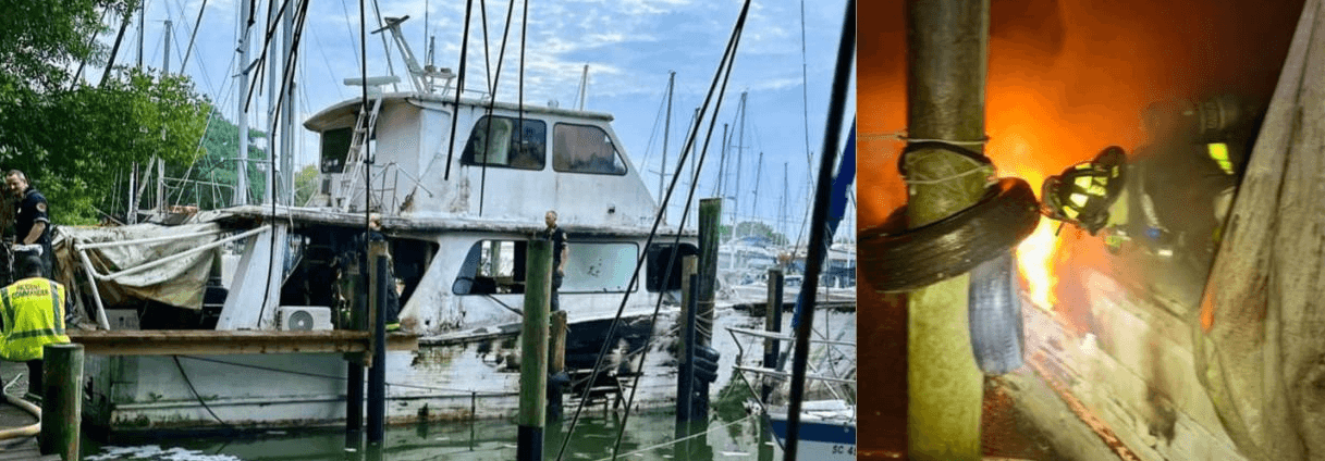 Accidents of the week, Boat Fire, Grounding, USCG, Drowinings, Rescue Efforts