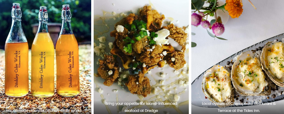 Irvington & Kilmarnock, Virginia - dining