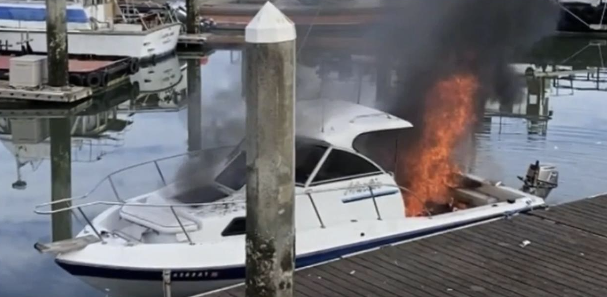 Accidents of the week, Boat Fire, Grounding, USCG, Drowinings, Rescue Efforts