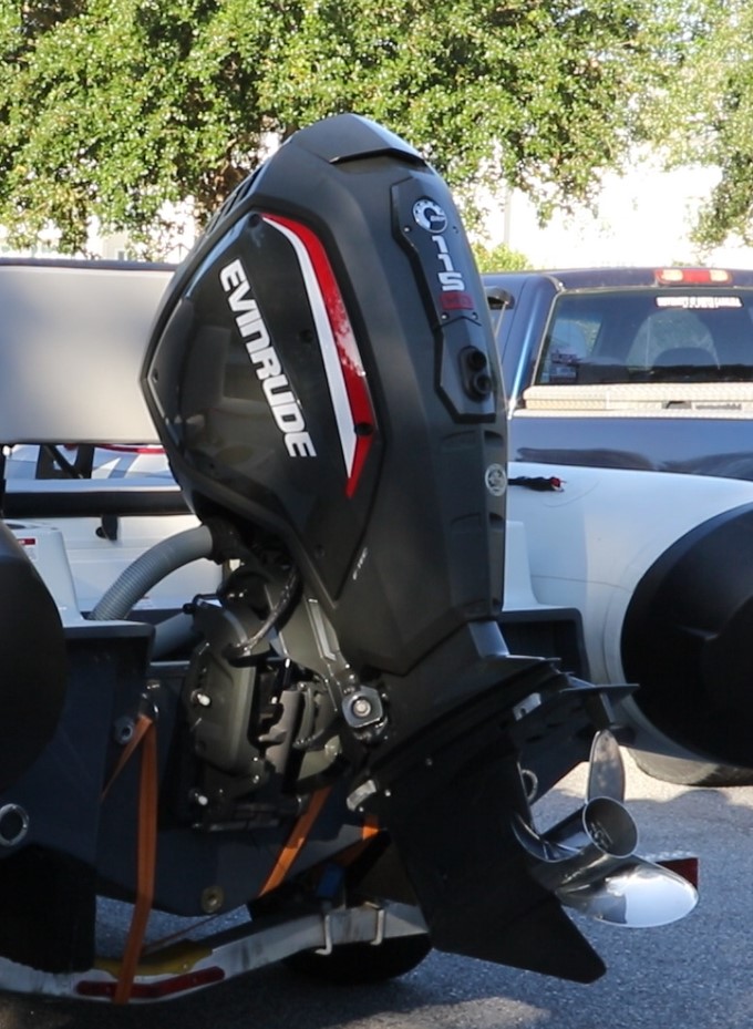 black outboard
