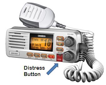 VHF radio, distress button, Coast Guard 21