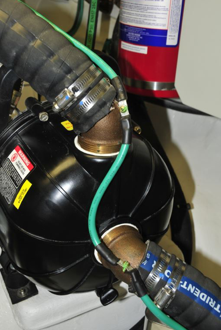 raw-water plumbing, internal anodes