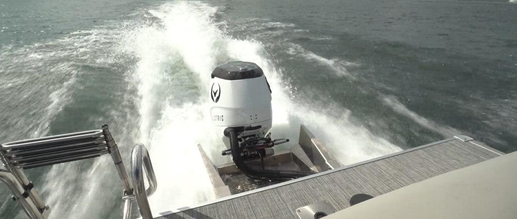 Vision Marine Technologies, 180-hp electric outboard, E-Motion