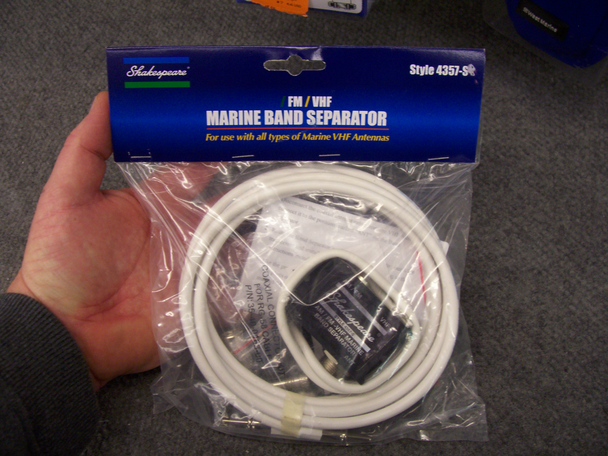marine signal separator, multi function VHF cable