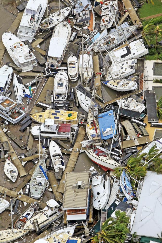 destroyed boats, boats after hurricane