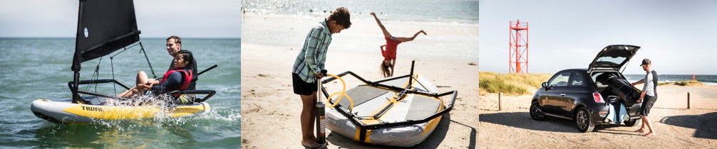 Tiwal 3 portable sailboat, inflatable sailboat