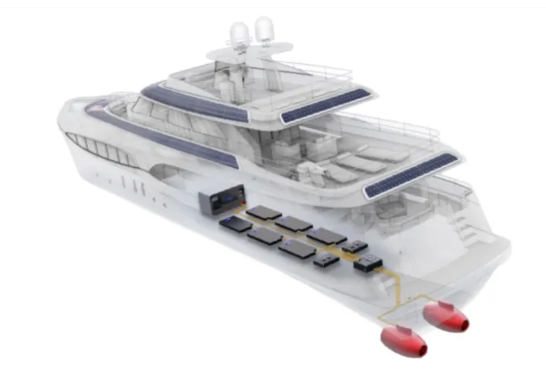 DeepSpeed in a yacht, electrically propelled yacht