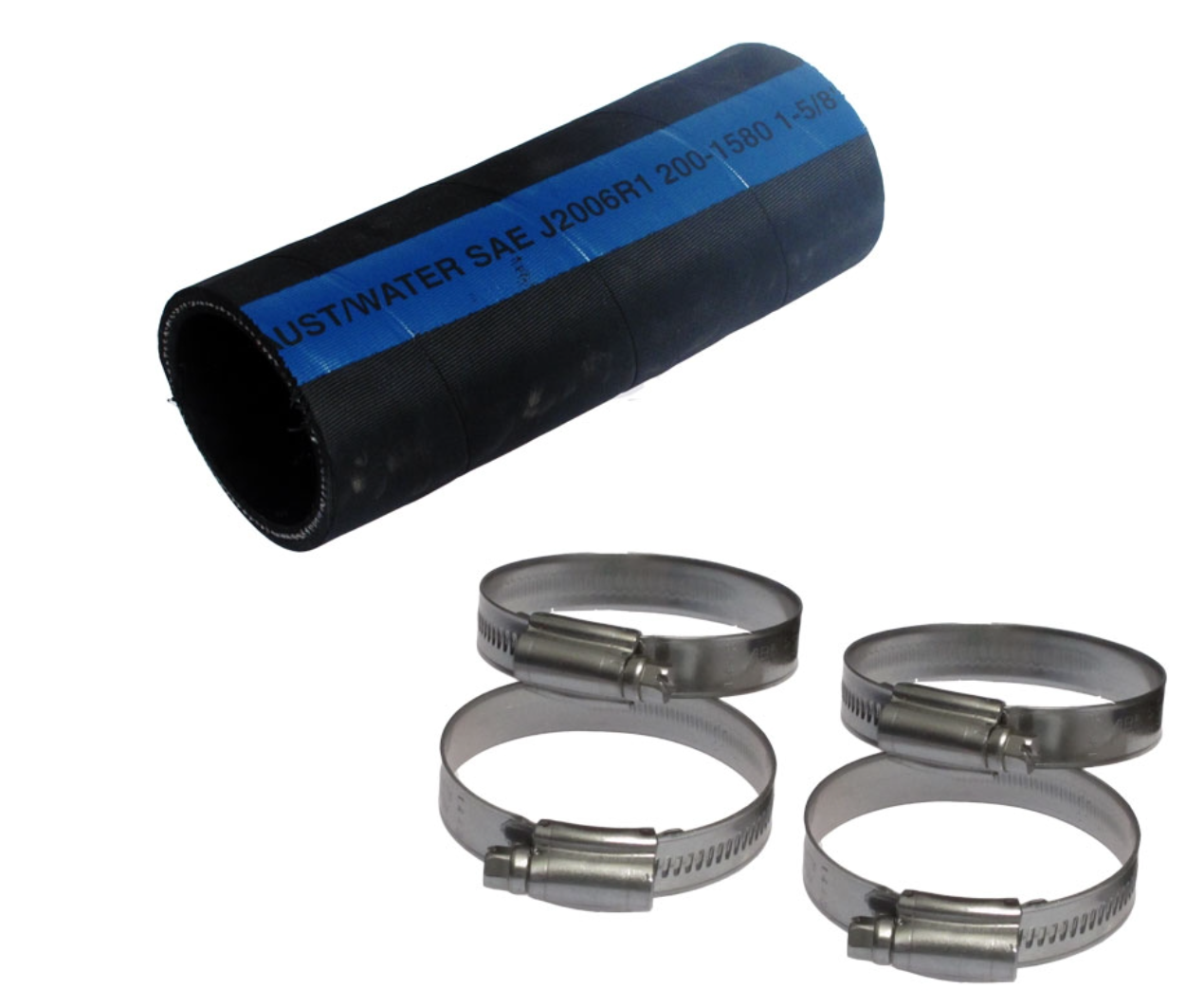Stuffing box, hose clamps, heavy-duty clamps