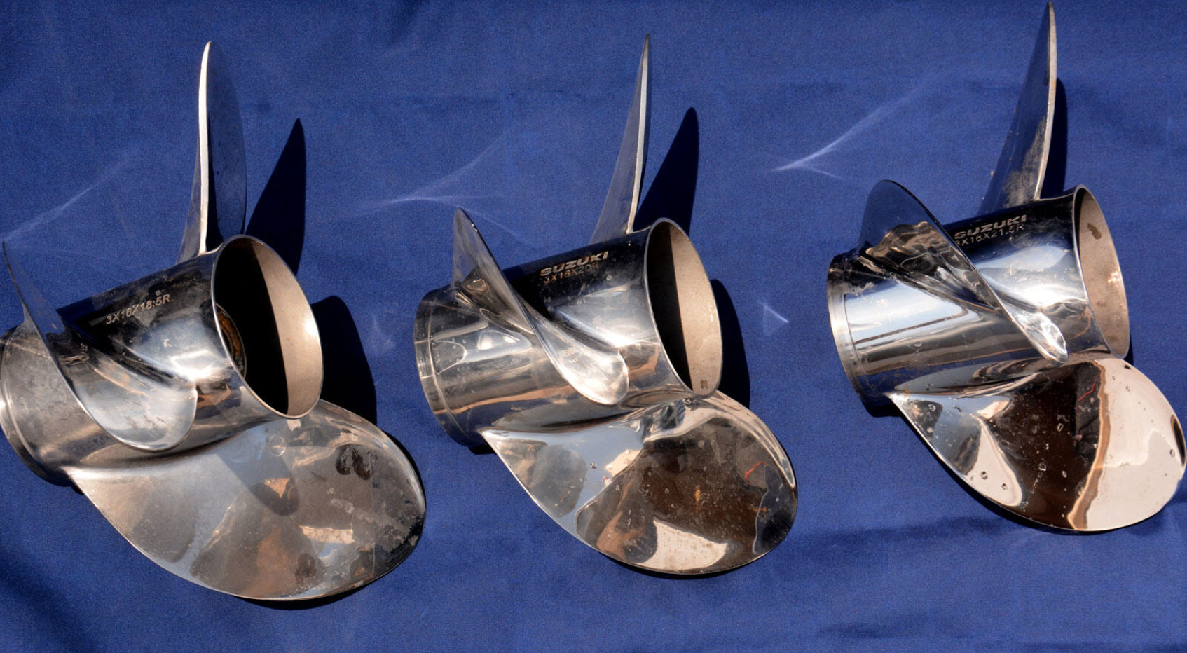 Suzuki propellers, stainless-steel propellers