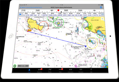iPad, tablet, navigation apps