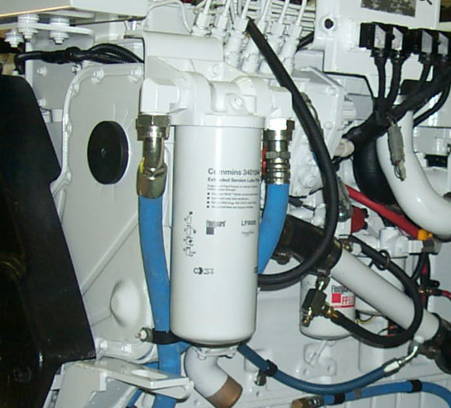 remote oil filter, oil filter kit for marine engines