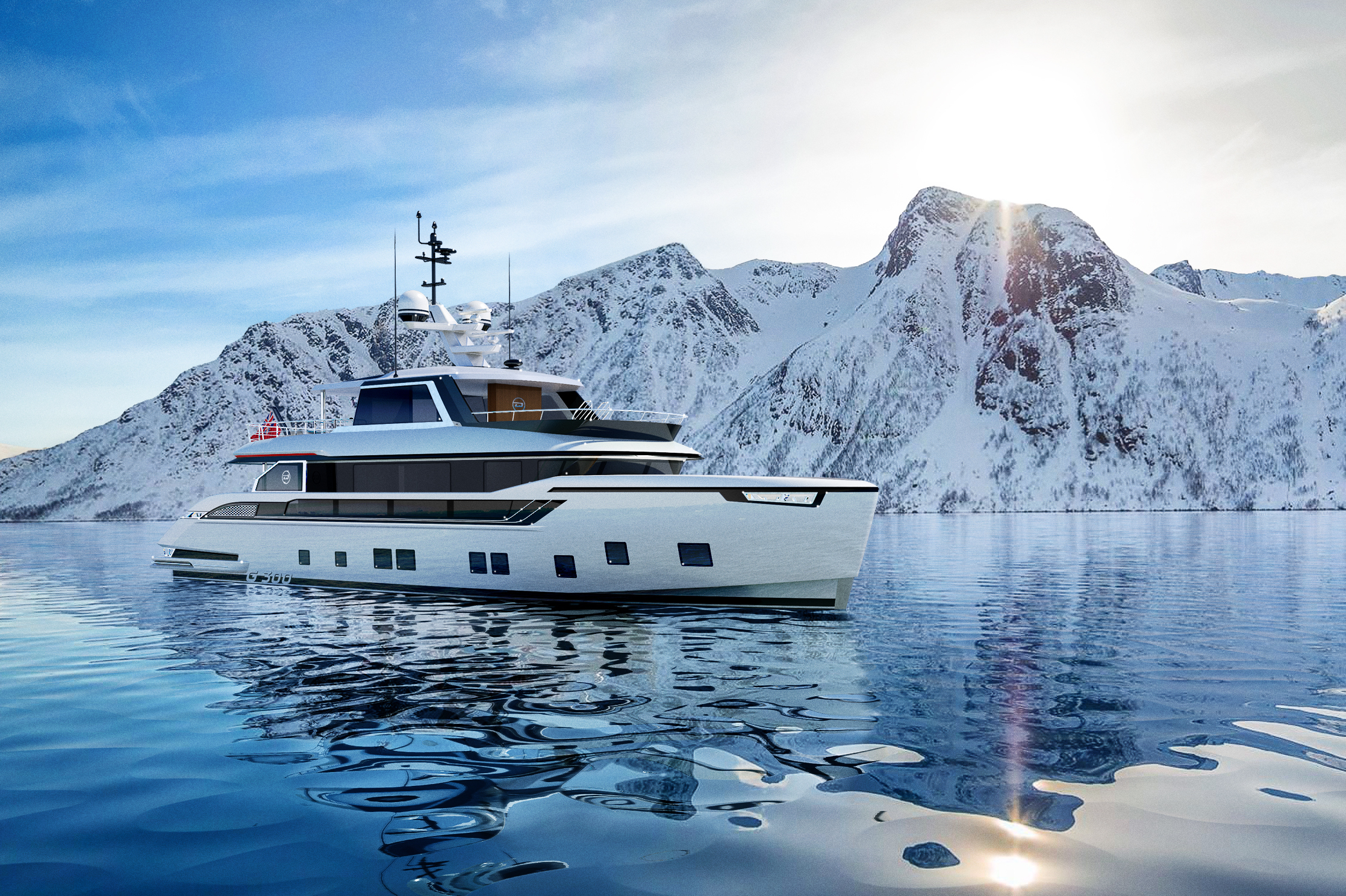 Explorer yacht, expedition yacht, yacht in arctic