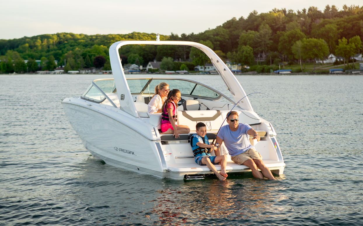 family on a boat, new boaters, boating family