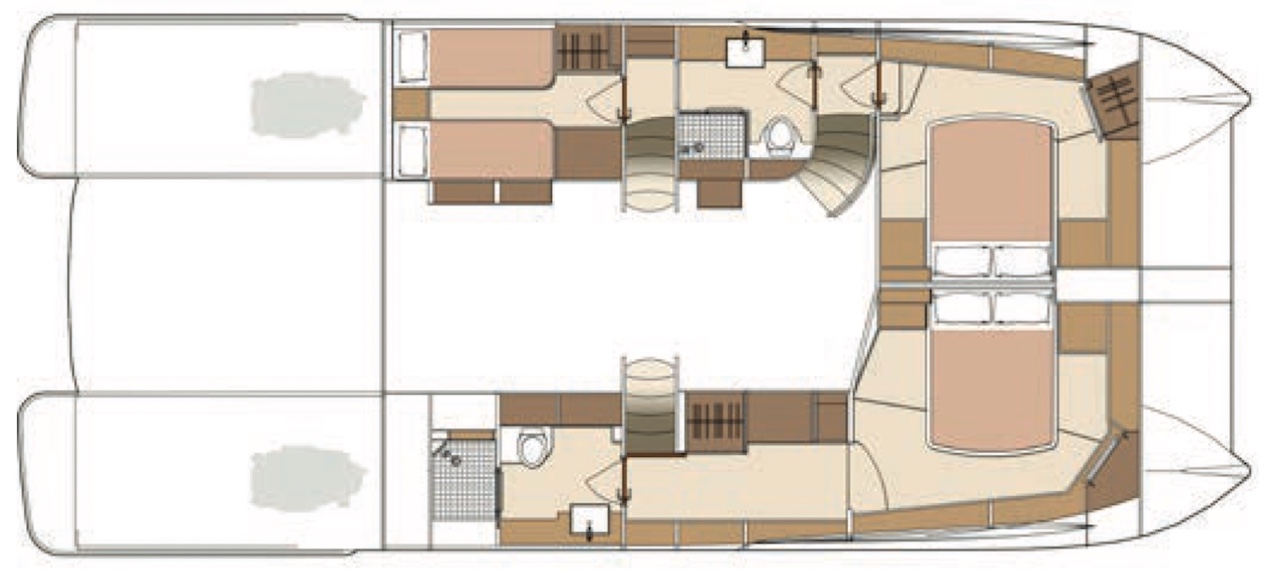 Horizon 52PC lower deck layout