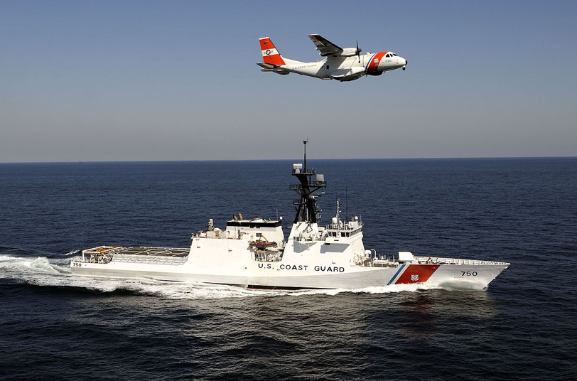 Coast Guard cutter and plane, Coast Guard search and rescue