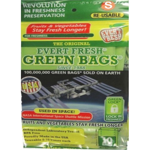 evert fresh green bags, produce storage bags
