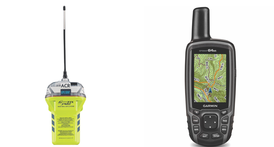 EPIRB, handheld GPS, ACR, Garmin