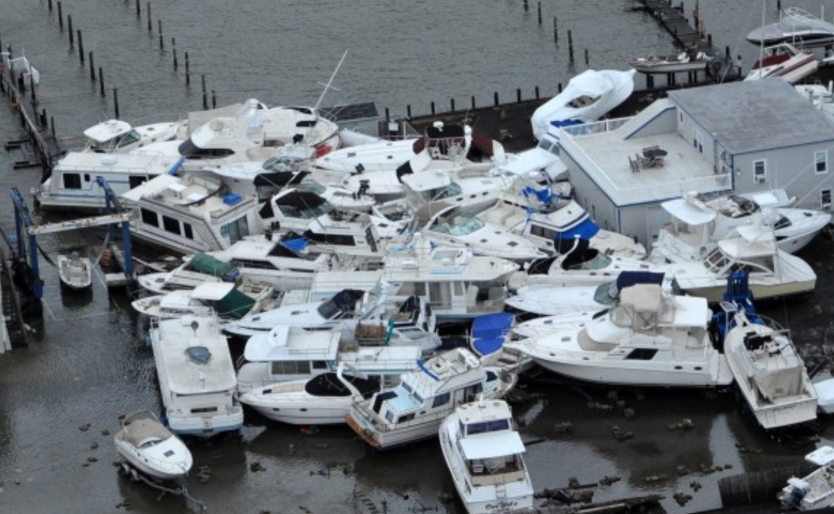 marina after a hurricane, boats after a hurricane