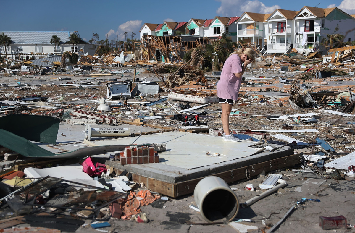 hurricane damage, hurricane devastation