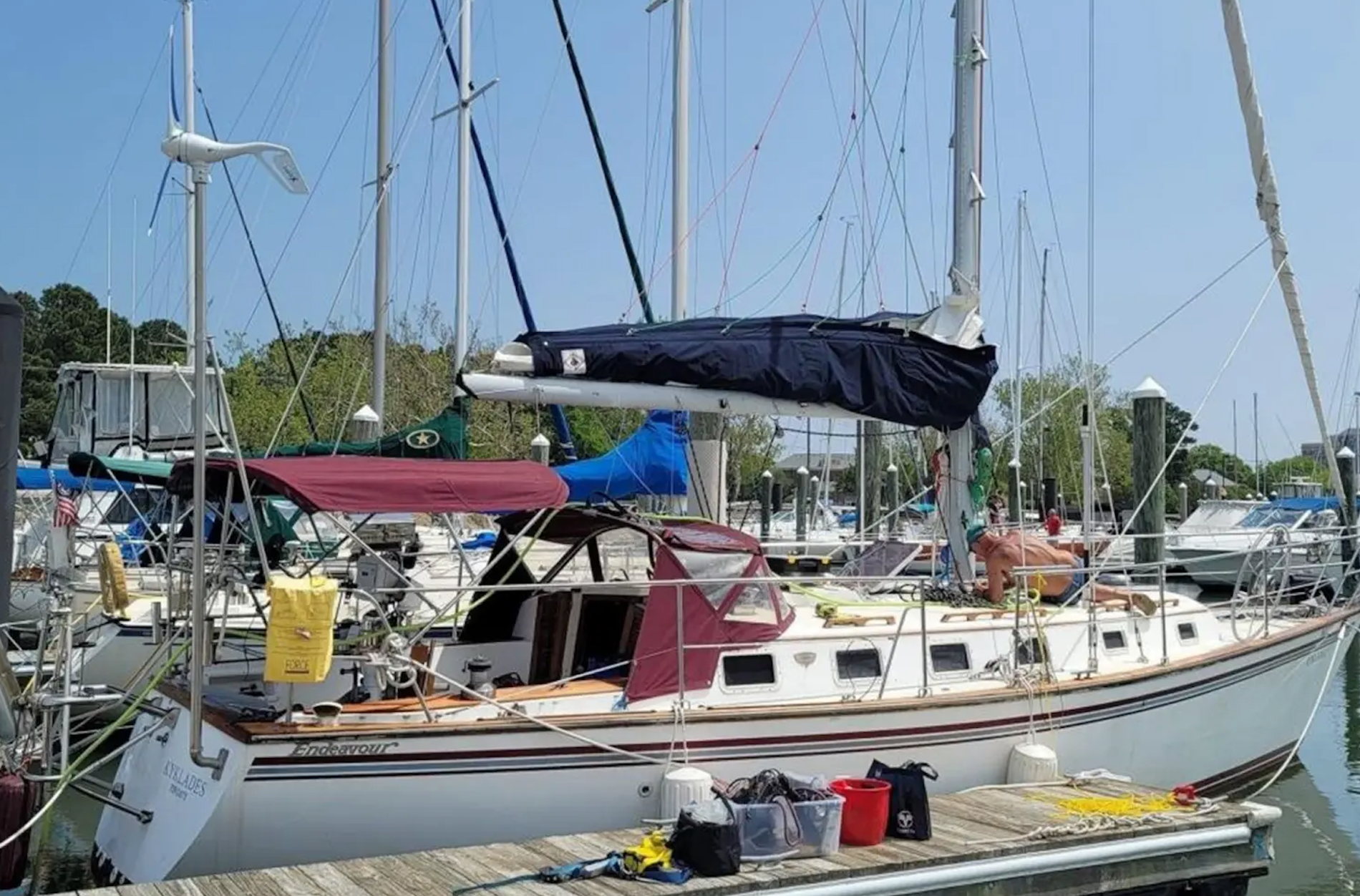 sailboat Kyklades, missing sailboat