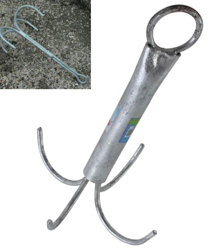 fixed grapnel anchor, grapnel anchor