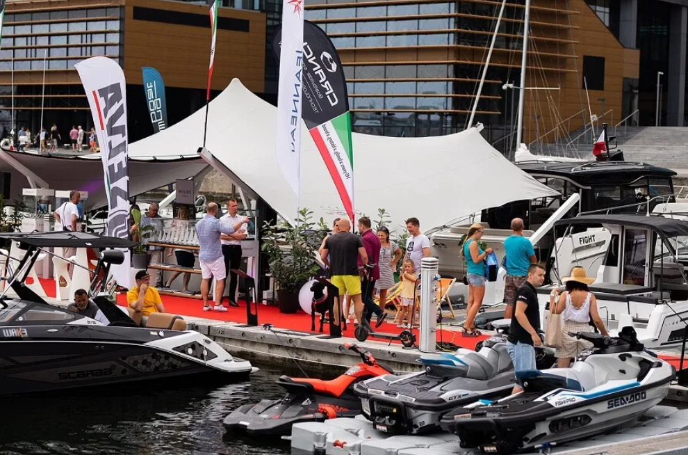 Polboat 2021, personal watercraft at a boat show