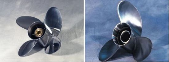 boat propellers, three-blade, four-blade