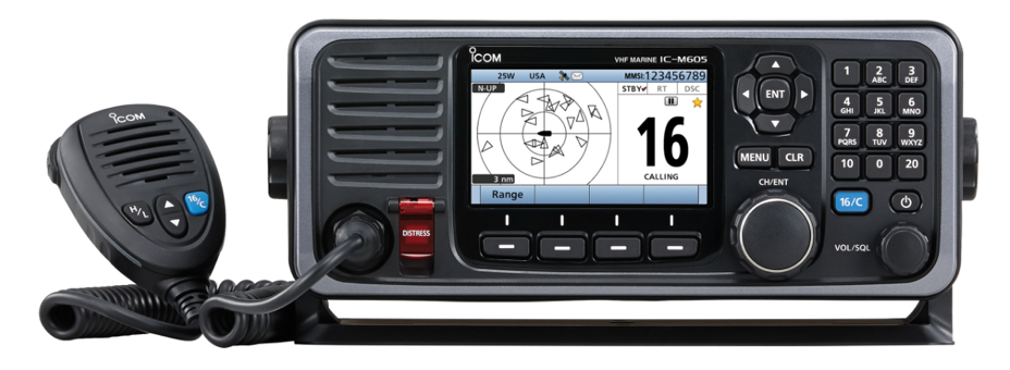 Icom VHF radio with DSC, VHF radio with DSC, VHF DSC