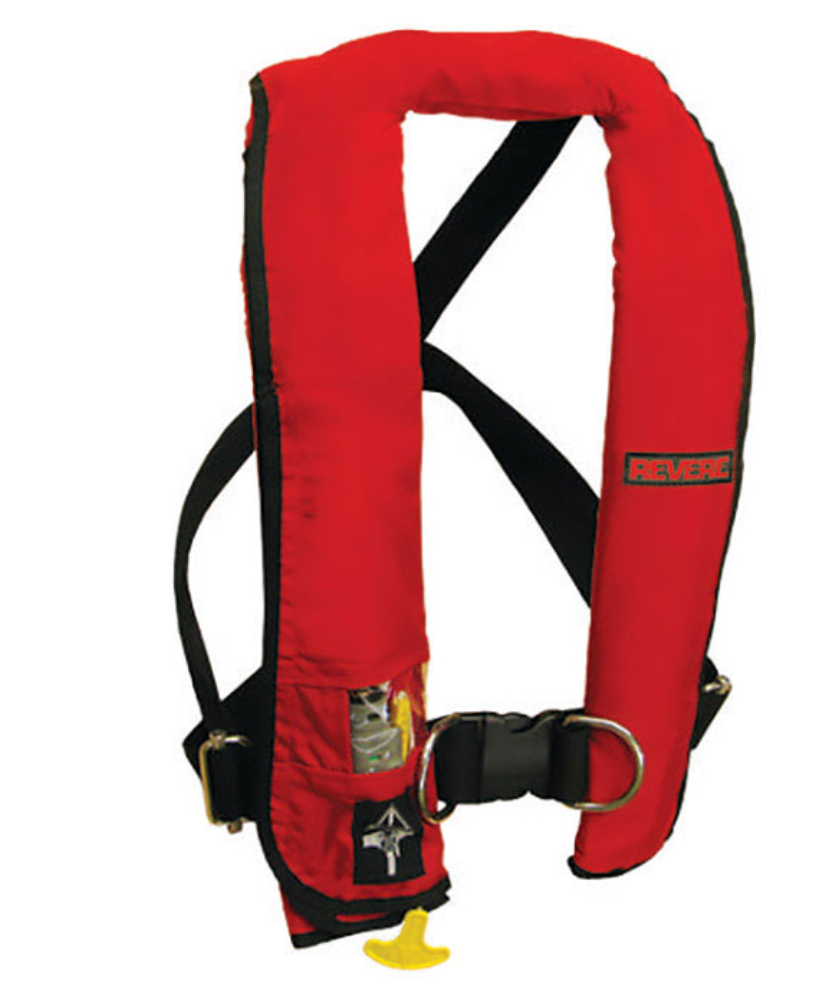inflatable life jacket, inflatable pfd, Revere life jacket