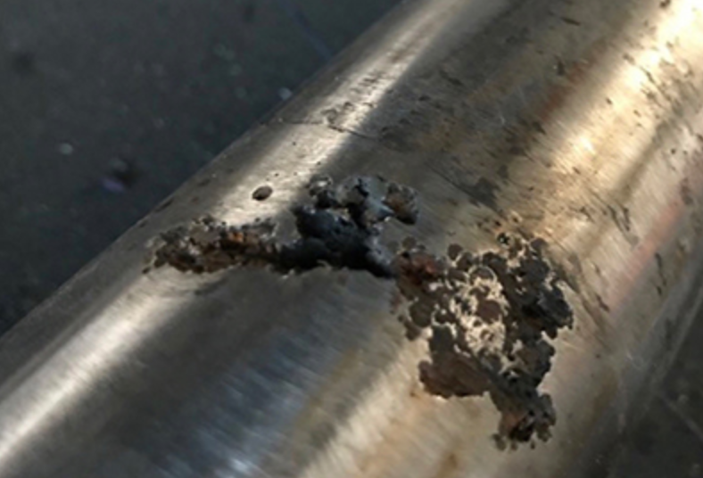 pitted propeller shaft, stray-current corrosion