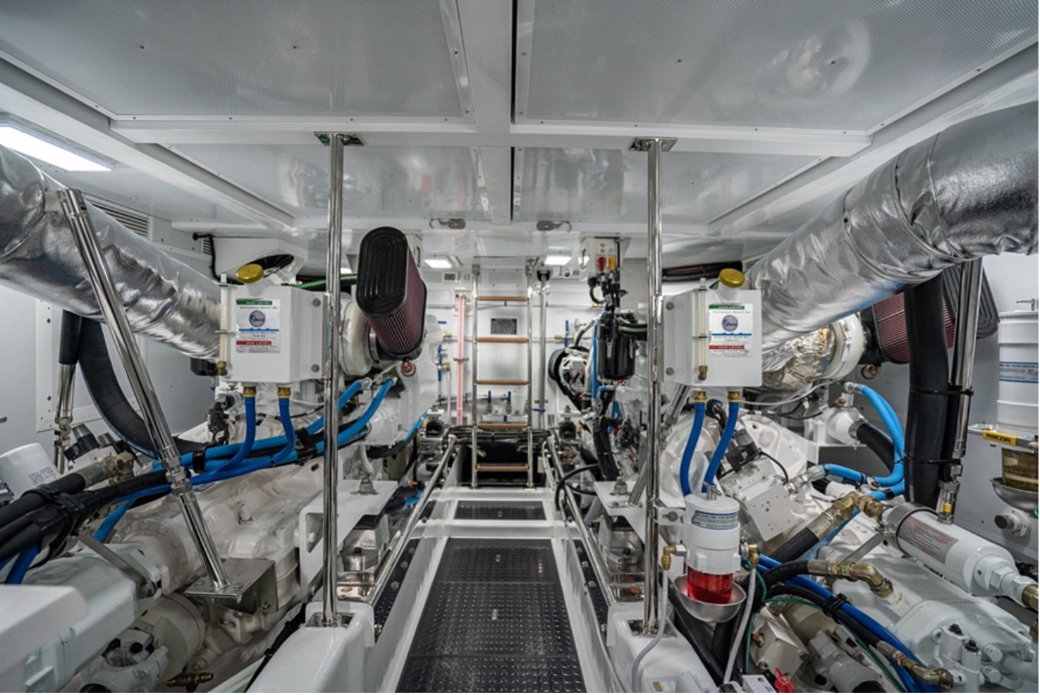 Offshore Yachts 54' Pilothouse Engine Room