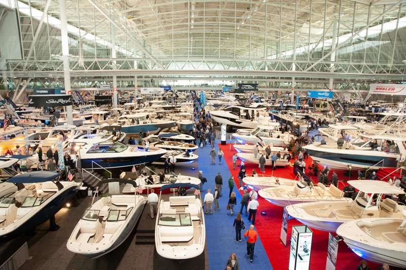 boats at a boat show, boat show