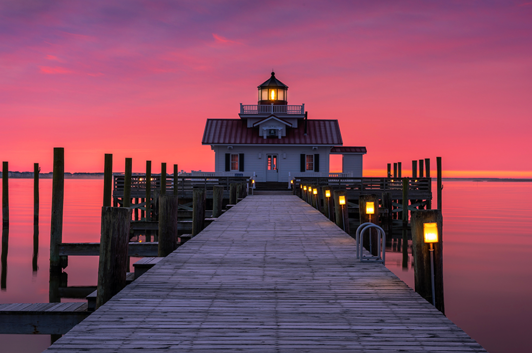 Manteo, Outer Banks, Sunset in Manteo