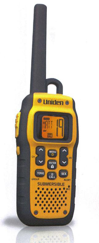 handheld VHF marine radio, Uniden handheld
